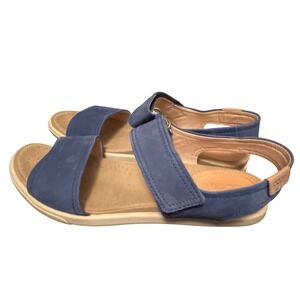 ECCO Women's Blue Adjustable‎ Strap Casual Comfort Sandals size 40